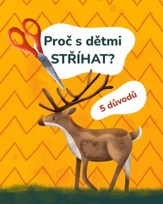 Přečti si 5 důvodů, proč je super s dětmi začít trénovat stříhání cca po druhém roce života ✂️ 🟠Nejdříve je príma trénovat...